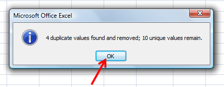remove duplicates from excel
